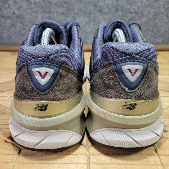 New Balance 990 V5 Shoes Mens US Sz 8.5 2E WIDE Navy Blue Made In USA Suede - Picture 7 of 13